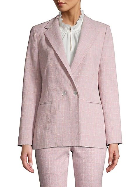 Rose Plaid Suit Jacket