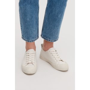 LACE-UP CANVAS SNEAKERS  - Off-white - Sneakers - COS 