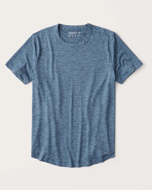 Men's Airknit Curved Hem Crew Tee | Men's Up to 40% Off Select Styles | Abercrombie.com