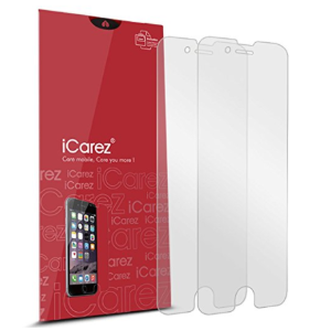 iCarez [HD Anti Glare] Screen Protector for iPhone 8 Plus iPhone 7 Plus 5.5-inch [ Unique Hinge Install Method With Kits ] with Lifetime Replacement Warranty [2 Pack]