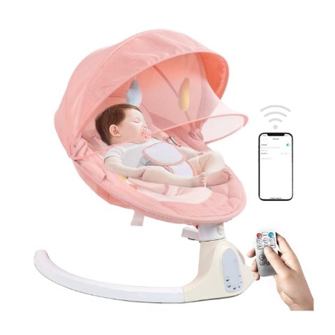 NAPEI 宝宝电动安抚摇篮，适合0-9个月宝宝