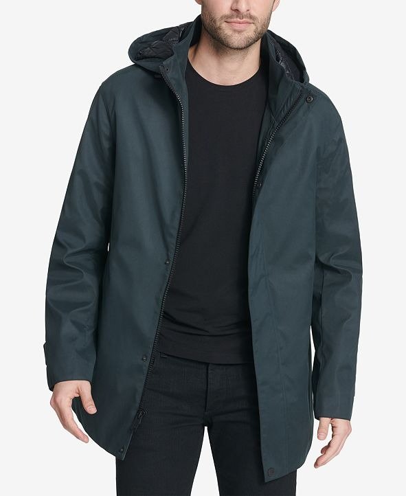 Men's Parka with Detachable Hood, Created for Macy's