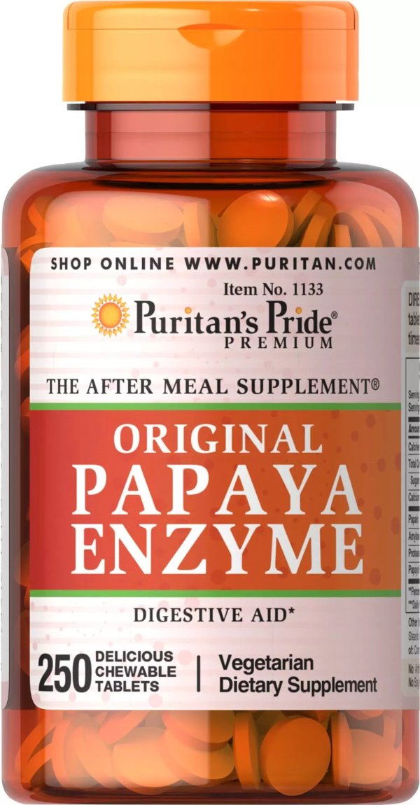 Papaya Enzyme 250 Chewable Tablets