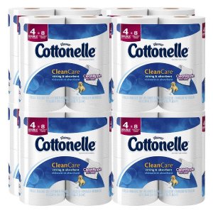 Cottonelle Clean Care Toilet Paper, Double Roll, 32 Count