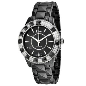 DIOR VIII Automatic Diamond Black Ceramic Ladies Watches