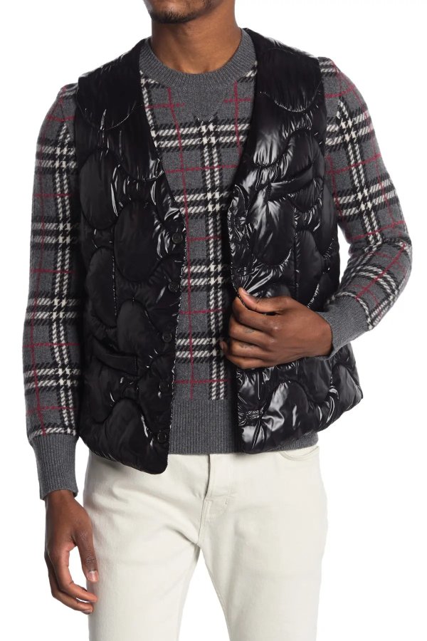 Quilted Puffer Tailored Vest