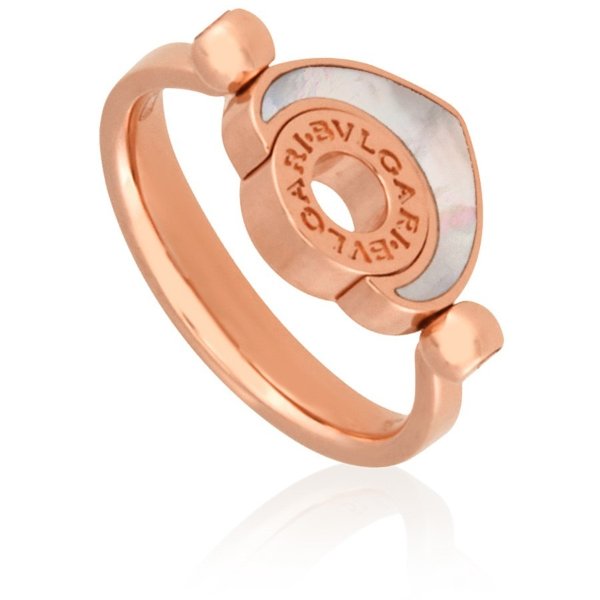 Cuore 18K Rose Gold Mother of Pearl Ring - Size 53 Cuore 18K Rose Gold Mother of Pearl Ring - Size 53