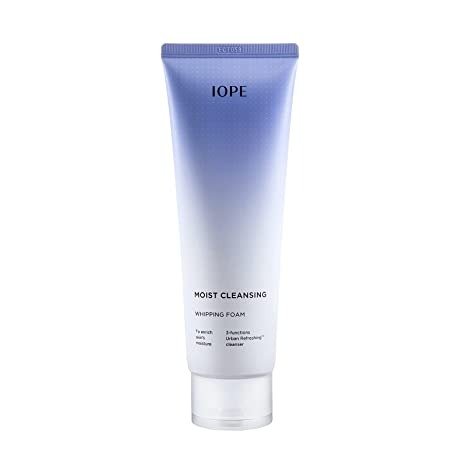 Facial Cleanser 'Moist Cleansing Whipping Foam' - Moisturizing Makeup Remover for Deep Cleansing - Daily Face Wash Foam for All Skin Types - Korean Skincare, 6.08Fl. Oz by Amorepacific