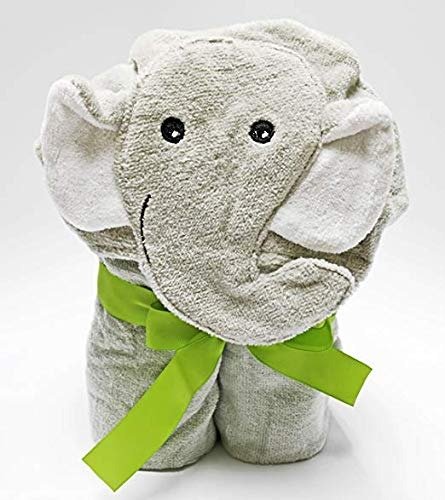 Sensitive Skin Bath Time Essentials Gift Set with Elephant Hoodie Towel