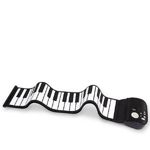 Sharper Image 黑白手卷软钢琴玩具