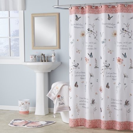 Inspire Fabric Shower Curtain by Mainstays