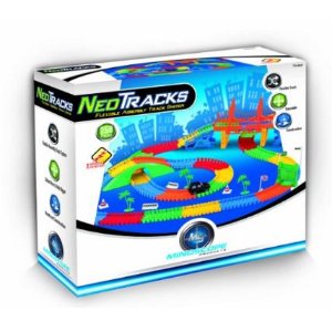 闪购 Mindscope Neo TNeoTracks 小车+赛车轨道套装玩具