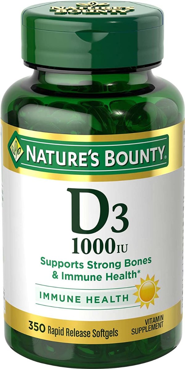 Nature's Bounty 维生素 D3 1000IU 350粒