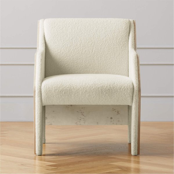 Burled Wood Lounge Chair | CB2