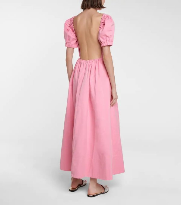 Alix cotton-blend faille maxi dress