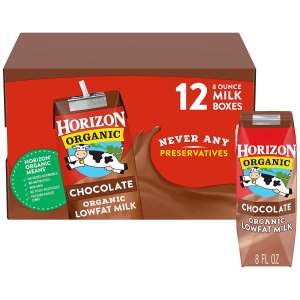 Horizon Organic 巧克力口味有机低脂牛奶8oz 12盒
