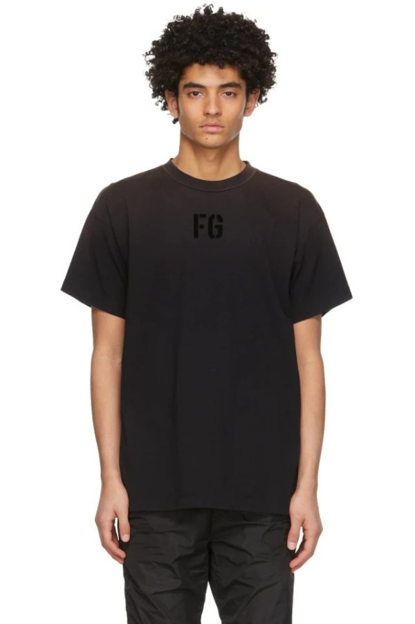 Black 'FG' T-Shirt