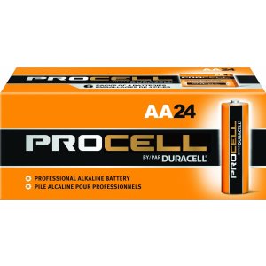24 Duracell Procell AA And 24 Duracell Procell AAA Alkaline Batteries + Free Batuca Battery Holders