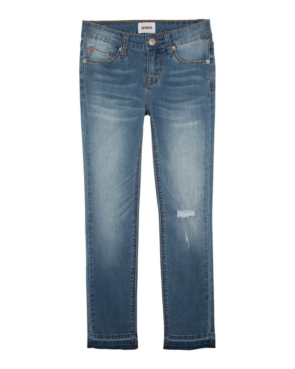 Girls' Christa Super Stretch Release-Hem Skinny Jeans, Size 4-6X