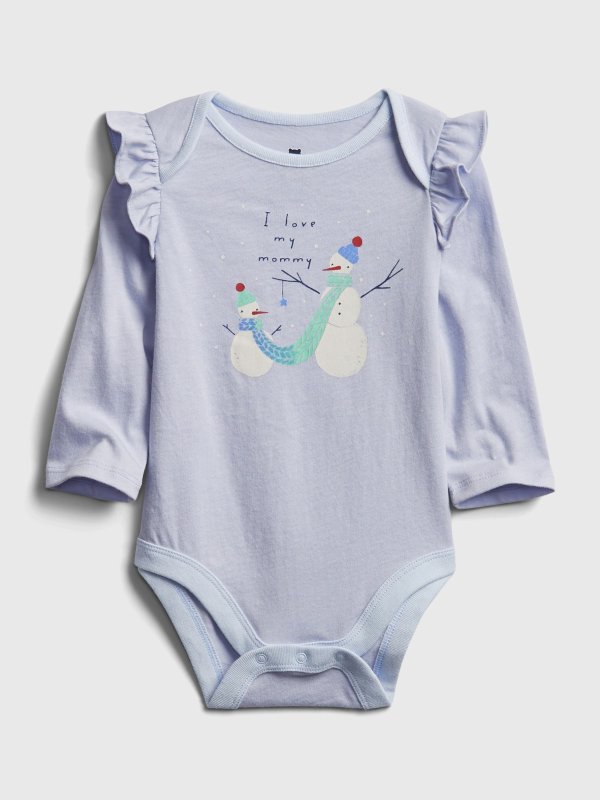 Baby Mix and Match Ruffle Graphic Bodysuit