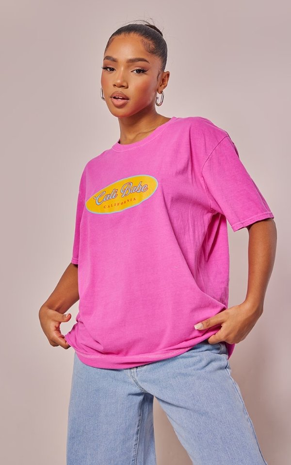 Pink Cali Babe T恤