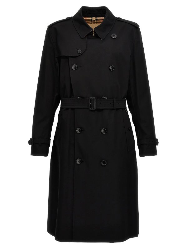 Heritage Kensington Double Breasted Belted Trench Coat – Cettire