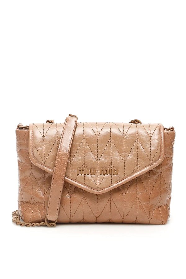 QUILTED SHINE CALFSKIN BAG