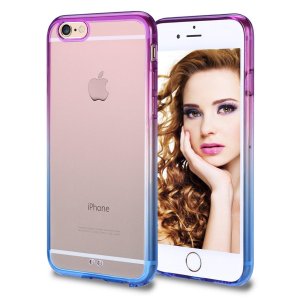 Vofolen iPhone 6/6s 透明彩色保护壳（(Purple Blue色）