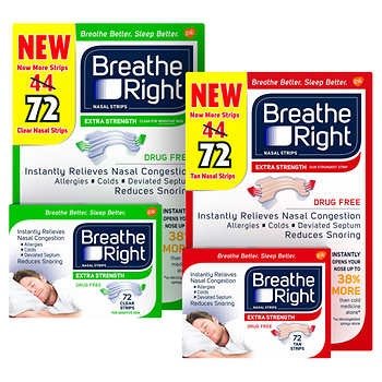 Breathe Right 强效通气鼻贴 72条 2盒