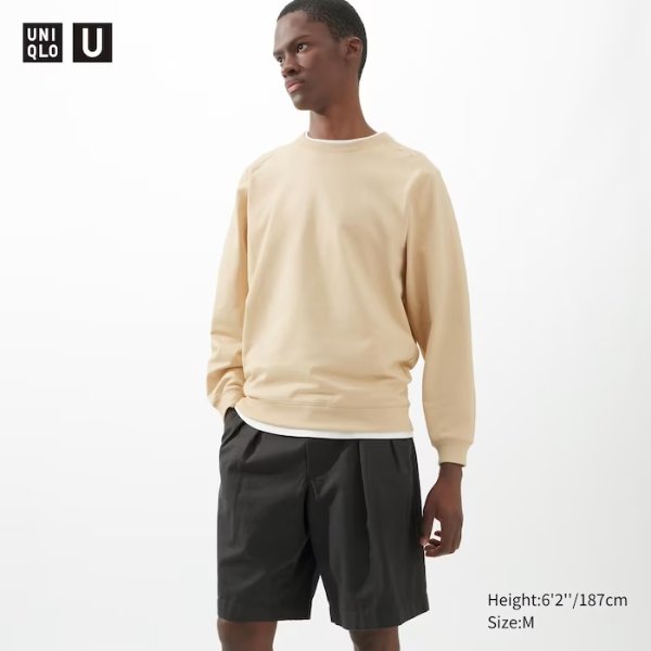 U Wide-Fit Pleated Chino Shorts
