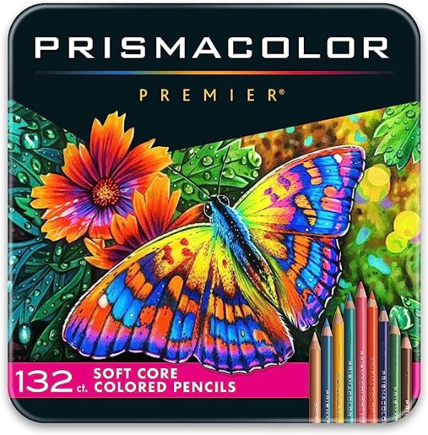 Premier Colored Pencils, Soft Core, 132 Pack