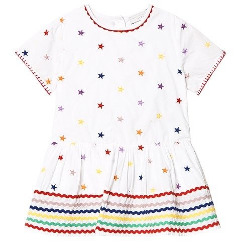 White Star Embroidered Dress | AlexandAlexa