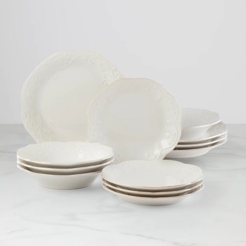 French Perle 餐具12件套
