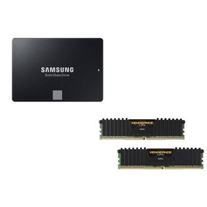 CORSAIR 16GB DDR4 3000 + SAMSUNG 500GB 860 EVO