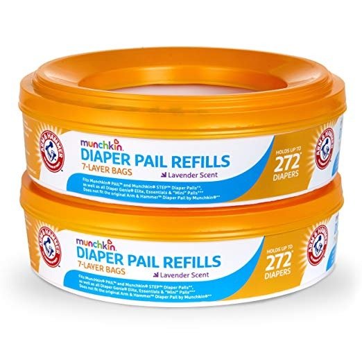 Arm and Hammer Diaper Pail Refill Rings, 544 Count