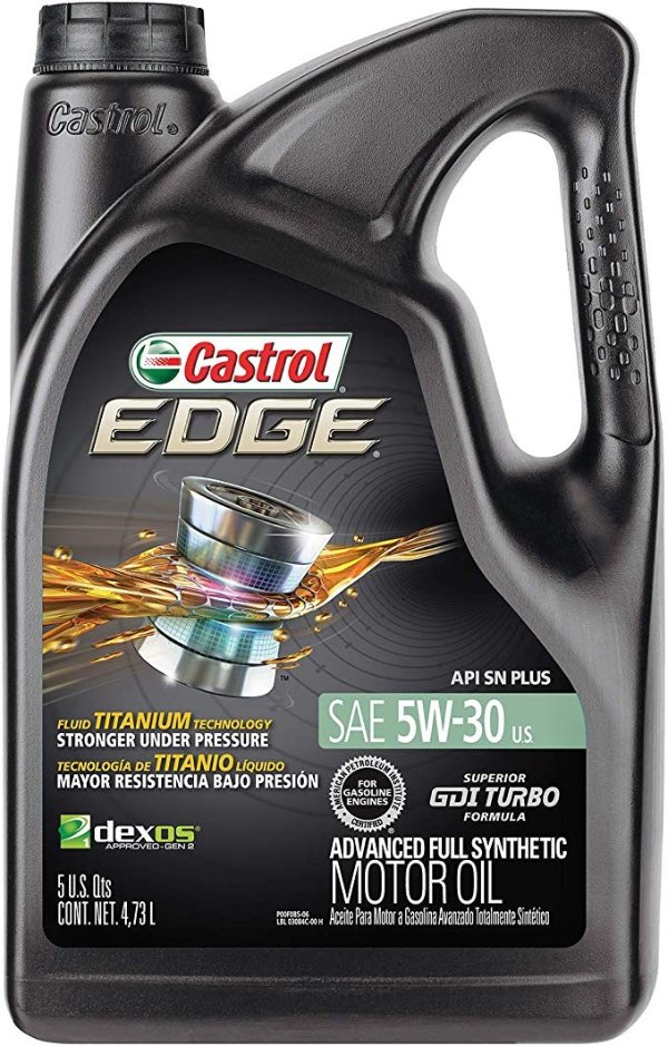 03084 EDGE 5W-30 Advanced Full Synthetic Motor Oil, 5 Quart
