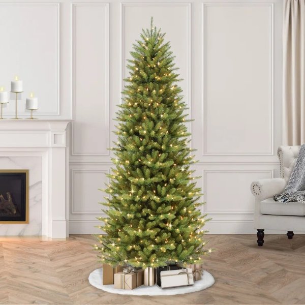 Lighted Artificial Fraser Fir Christmas Tree
