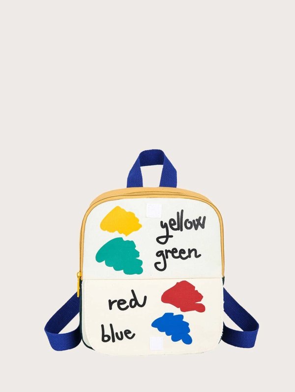 Kids Letter Graphic Backpack