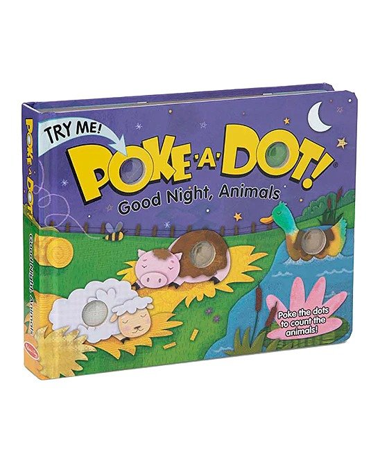 Poke-A-Dot: Goodnight, Animals Board Book