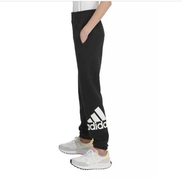 Big Girls Elastic Waistband Essential Sportswear Logo Fleece Jogger Pants