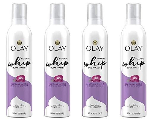 Soothing Orchid & Black Currant Foaming Whip Body Wash, 10.3 Fl Oz (Pack of 4)
