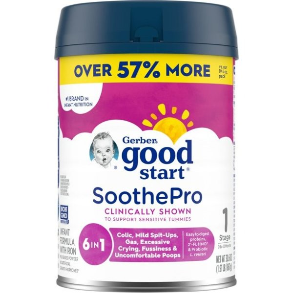 Good Start SoothePro Powder Infant Formula, 30.6 oz Canister
