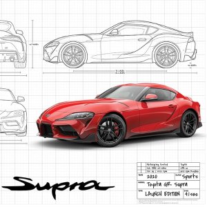 新年免费 Toyota Supra 牛魔王官方正版海报 限量赠送