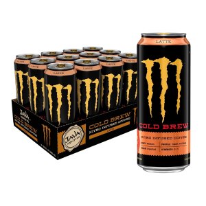 Monster Energy Java Nitro Cold Brew Latte, Coffee + Energy Drink, 13.5 Ounce (pack of 12)