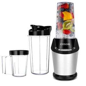 Cosori Personal Blender, 10-Piece with Cleaning Brush, Cups, and Bottles