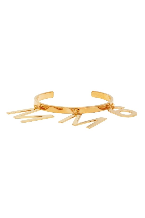 Gold Logo Charm Bracelet