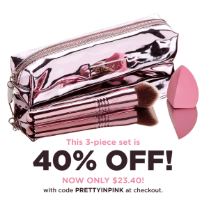 $23.4 Sigma Beauty【brush + blender + bag】套装 60% off,需用折扣码