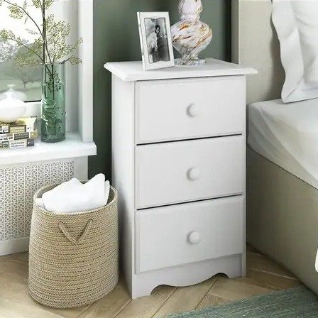 Palace Imports 100% Solid Wood 3-Drawer Nightstand