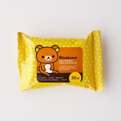Rilakkuma Deep Cleansing Wipes With Charcoal