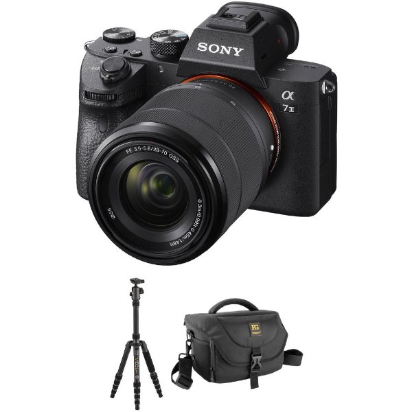 Alpha a7 III Mirrorless Digital Camera with 28-70mm Lens and Tripod Kit